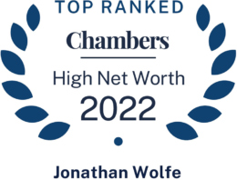 Jonathan Wolfe is Top Ranked for Chambers High Net Worth in 2022